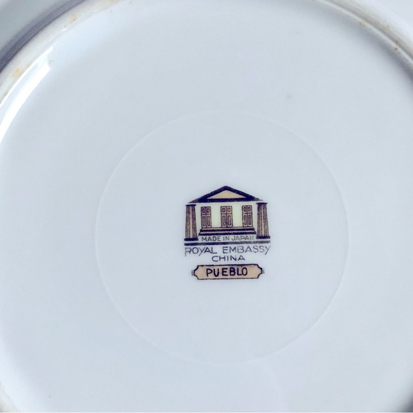 3/$15 Vintage ROYAL EMBASSY Pueblo Bread & Butter Plate Round Dish White 6 1/2” - Picture 5 of 16